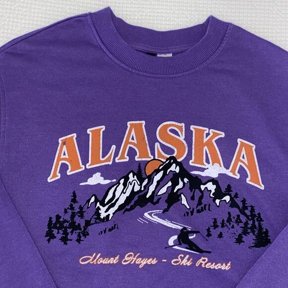 H&M Nee Alaska Ski Resort Motif Sweatshirt - Picture 4 of 5